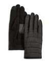 Echo Quilted Tech Gloves In Black