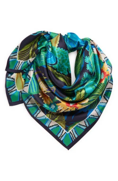 Echo Rainforest Silk Square Scarf