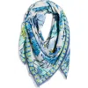 Echo Riviera Square Scarf In Blue