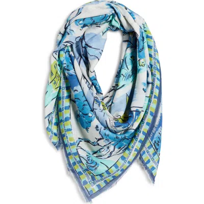 Echo Riviera Square Scarf In Blue