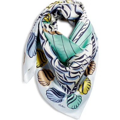 Echo Sail Away Silk Square Scarf In Multi