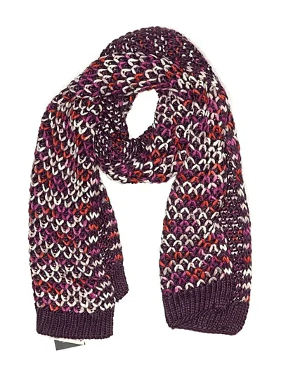 Pre-owned Echo Scarf In Burgundy