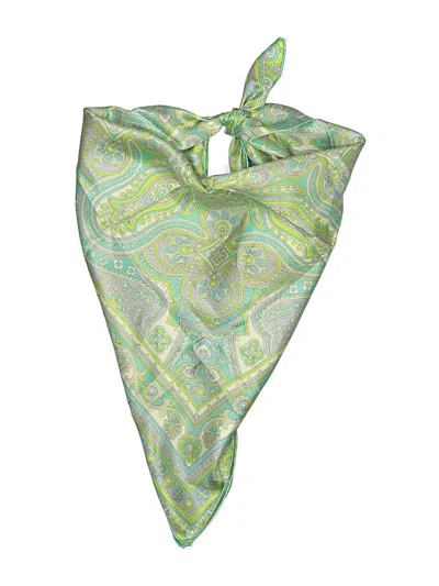 Pre-owned Echo Scarf In Green