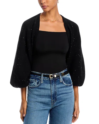 Echo Sequin Cocoon Shrug In Black