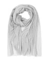 Echo Sequin Gauze Wool Wrap In Gray