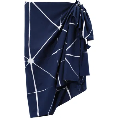 Echo Shibori Sarong And Bag In Blue