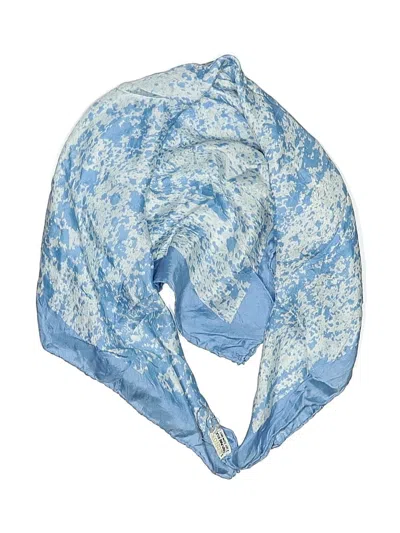 Pre-owned Echo Silk Scarf In Blue