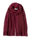 Echo Soiree Wool & Silk Wrap In Burgundy