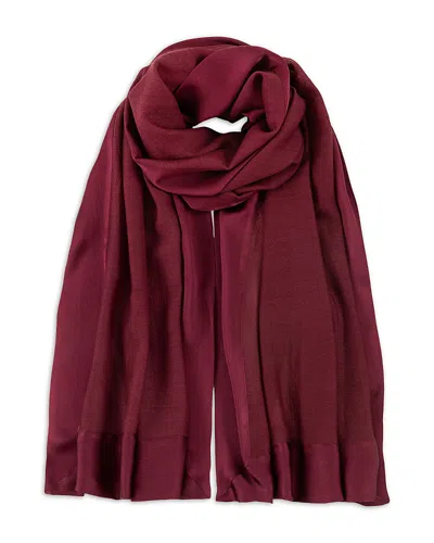 Echo Soiree Wool & Silk Wrap In Burgundy