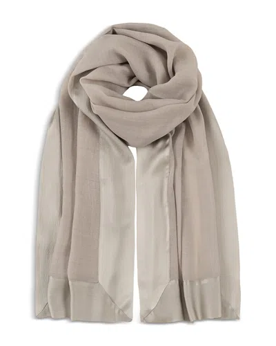 Echo Soiree Wool & Silk Wrap In Neutral