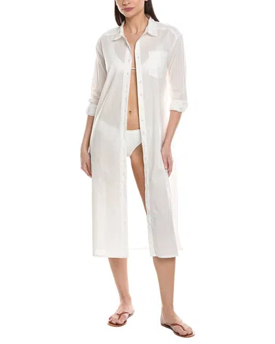 Echo Solana Maxi Shirtdress In White