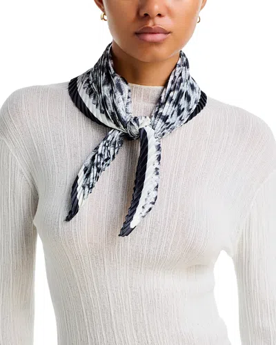 Echo Spots On Spots Pleated Diamond Scarf In Silver