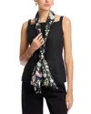 Echo Spring Unfolding Silk Oblong Scarf In Black