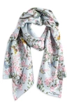 Echo Spring Unfolding Silk Oblong Scarf In Sky Blue