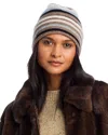 Echo Striped Beanie In Brown/multi