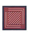 Echo Stripes Silk Scarf In Red