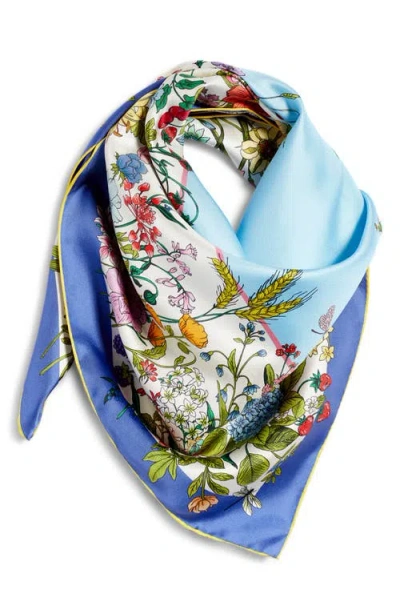 Echo Summer Bounty Series Silk Square Scarf In Multi