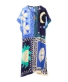 Echo Summer Escape Caftan In Blue