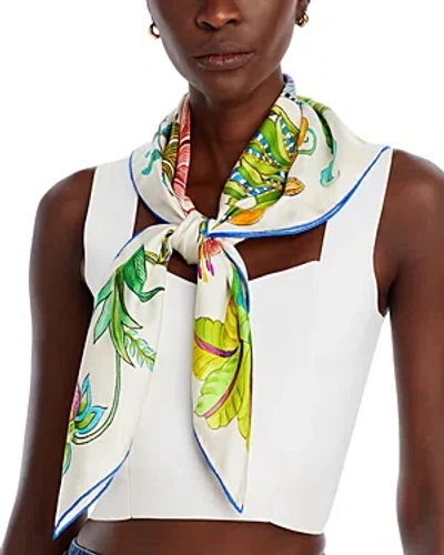 Echo Sunkissed Silk Square Scarf In Green
