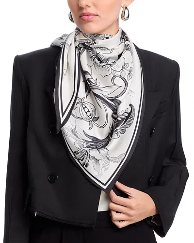 Echo Sunkissed Silk Triangle Scarf In Cream