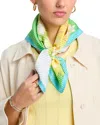 Echo Sunshine Garden Pleated Diamond Scarf In Sky Blue