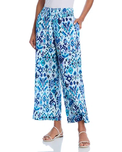 Echo Supersoft Gauze Ikat Pants In Sky Blue