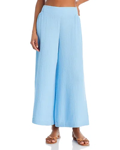 Echo Supersoft Gauze Smocked Pants In Capri