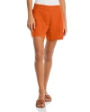 Echo Supersoft Gauze Smocked Shorts In Tangerine
