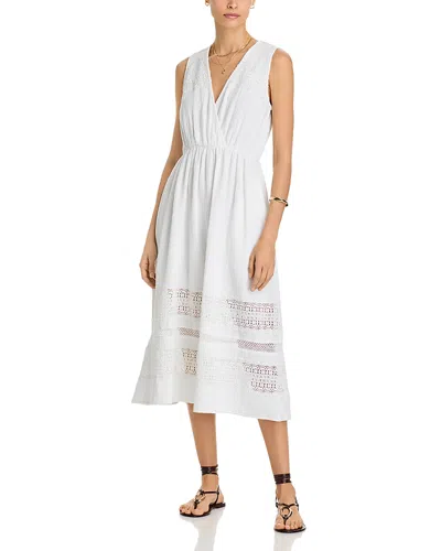 Echo Supersoft Gauze Veda Dress Swim Cover-up In White