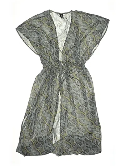 Pre-owned Echo Swimsuit Cover Up In Gray