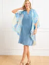 Echo Swirl Ruana - Ivory - L/xl Talbots