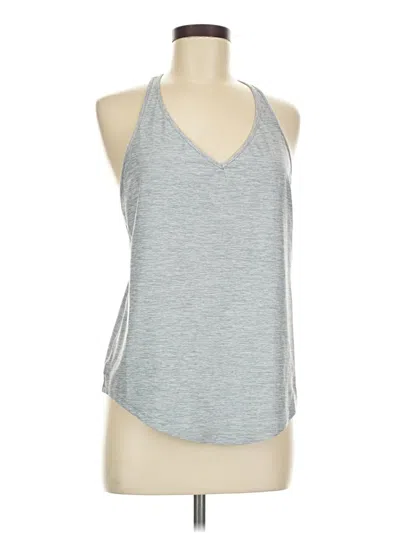 Echo Tank Top Silver Halter Neckline Tops In Gray