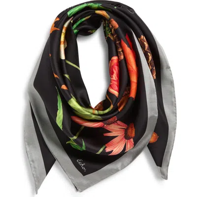 Echo The Botanists Collection Silk Scarf In Multi