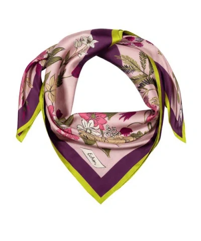 Echo Vase Silk Square In Pink