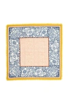 Echo Vintage Floral Dot Wool Bandana In Blue