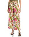 Echo Wide Leg Ankle Pants In Cream
