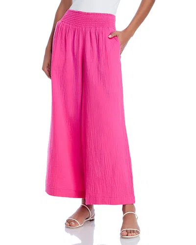 Echo Wide Leg Pants In Pink Lemonade