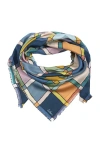 Echo Windowpane Silk Square In Multi