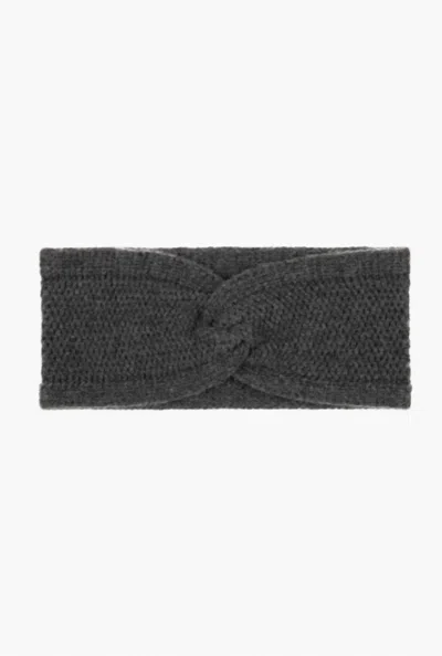 Echo Women's Brioche Honeycomb Headband In Charcoal In Gray