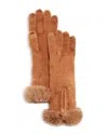 Echo Wool & Cashmere Zip Gloves In Vicuna