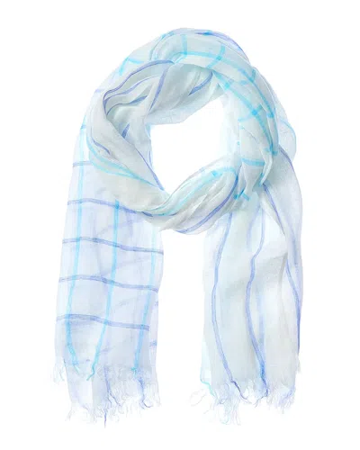 Echo Woven Oblong Linen Scarf