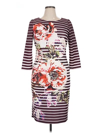 Pre-owned Eci Casual Dress In Burgundy