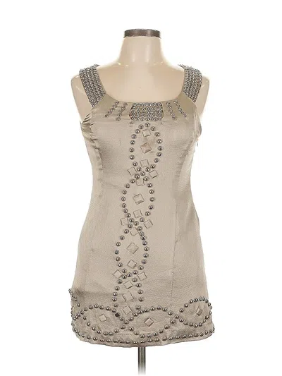 Pre-owned Eci Cocktail Dress In Brown