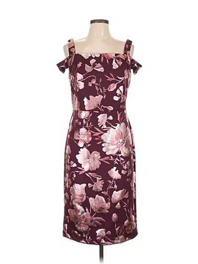 Pre-owned Eci Cocktail Dress In Burgundy