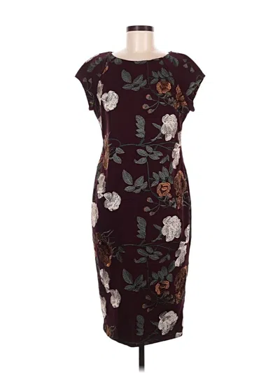 Pre-owned Eci Cocktail Dress In Burgundy