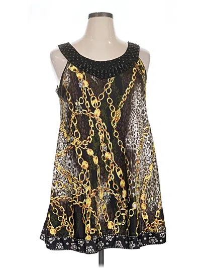 Pre-owned Eci Cocktail Dress In Gold