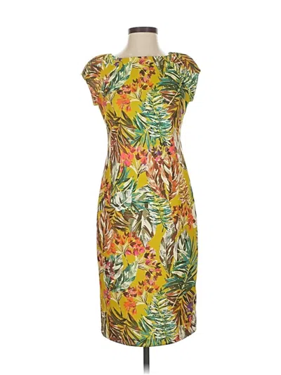 Pre-owned Eci Cocktail Dress In Yellow