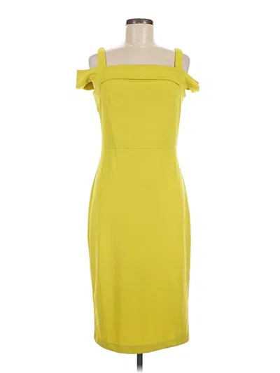 Pre-owned Eci Cocktail Dress In Yellow