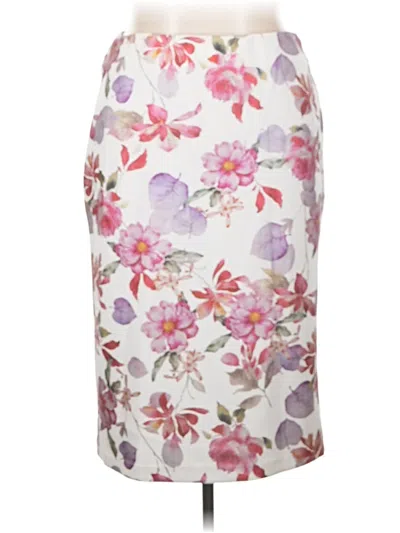 Pre-owned Eci Formal Skirt In Ivory