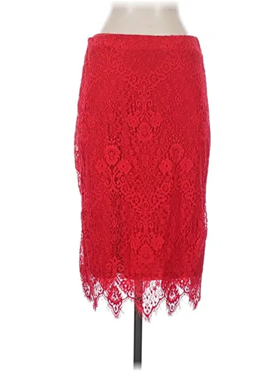 Pre-owned Eci Formal Skirt In Red